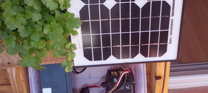 Using a 10W solar panel and 8Ah battery to charge phones and run a Wi-Fi Access Point